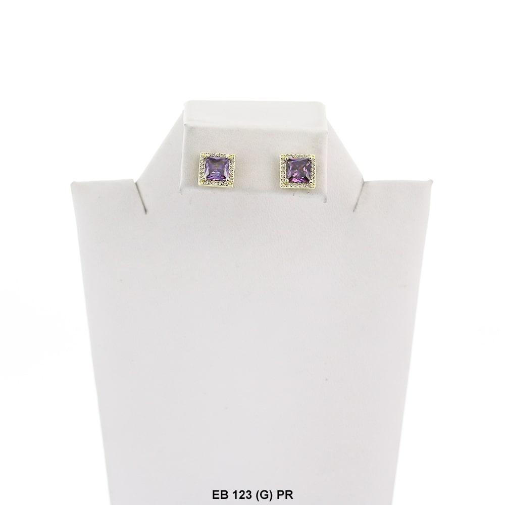 7 MM CZ Stud Earrings EB 123 (G) PR