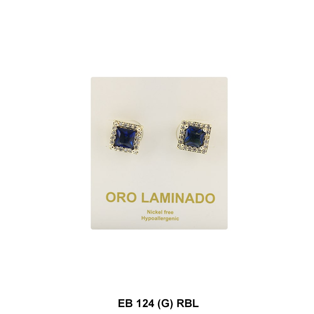 Pendientes de tuerca de circonita cúbica de 5 mm EB 124 (G) RBL