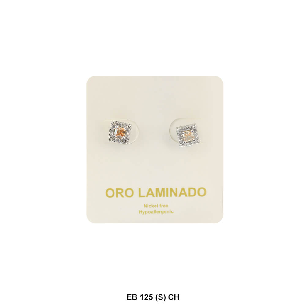 3 MM CZ Stud Earrings EB 125 (S) CH