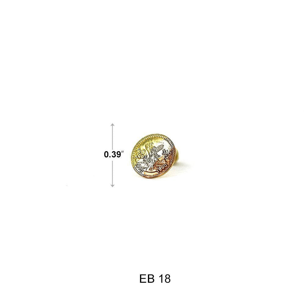 10 MM Centinario Screwback Earrings EB 18