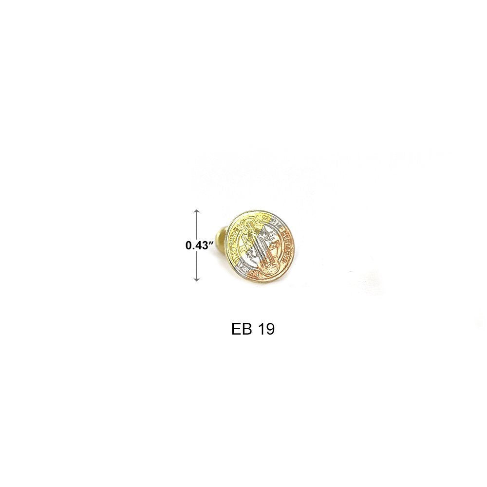 11 MM San Benito Screwback Earrings EB 19