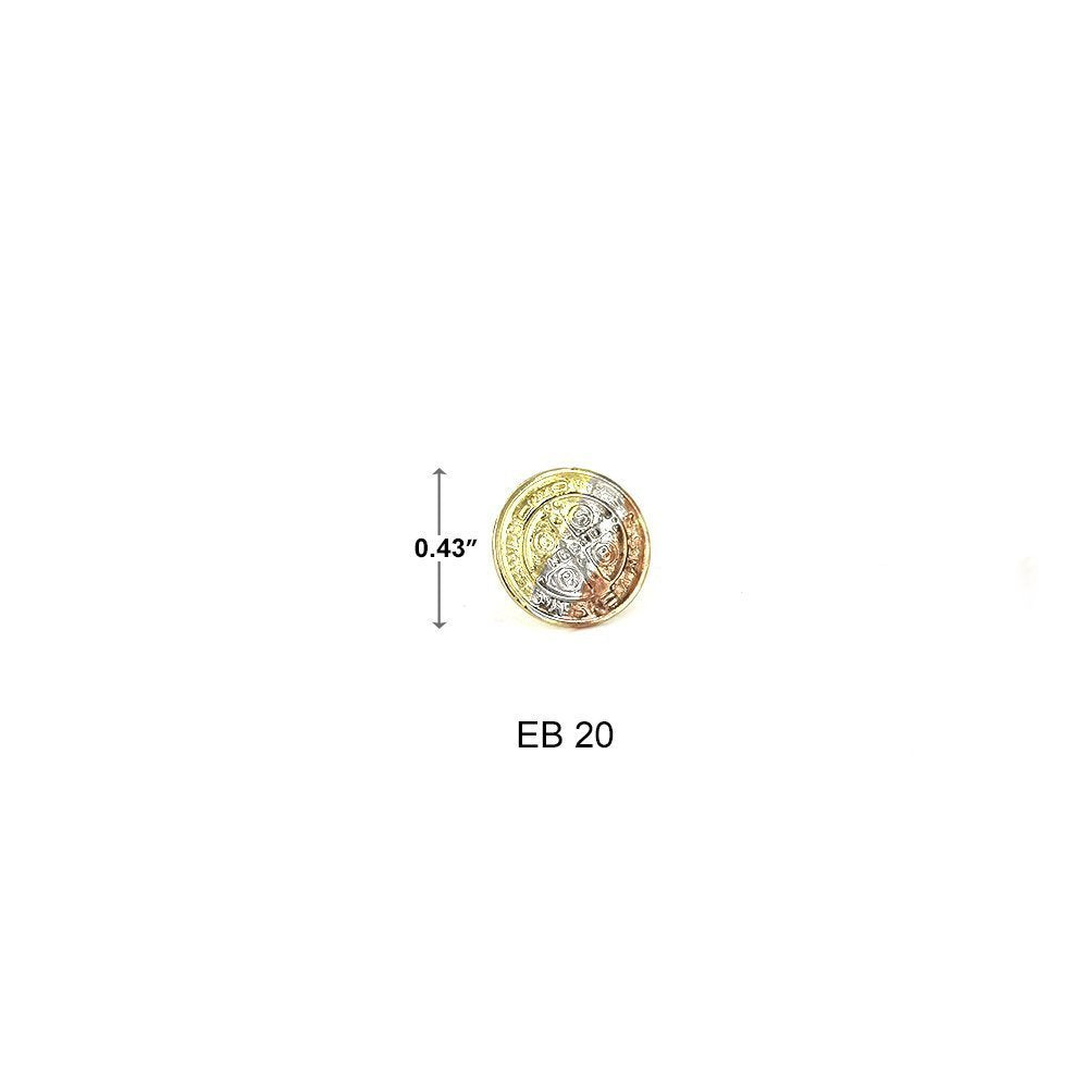 11 MM San Benito Screwback Earrings EB 20