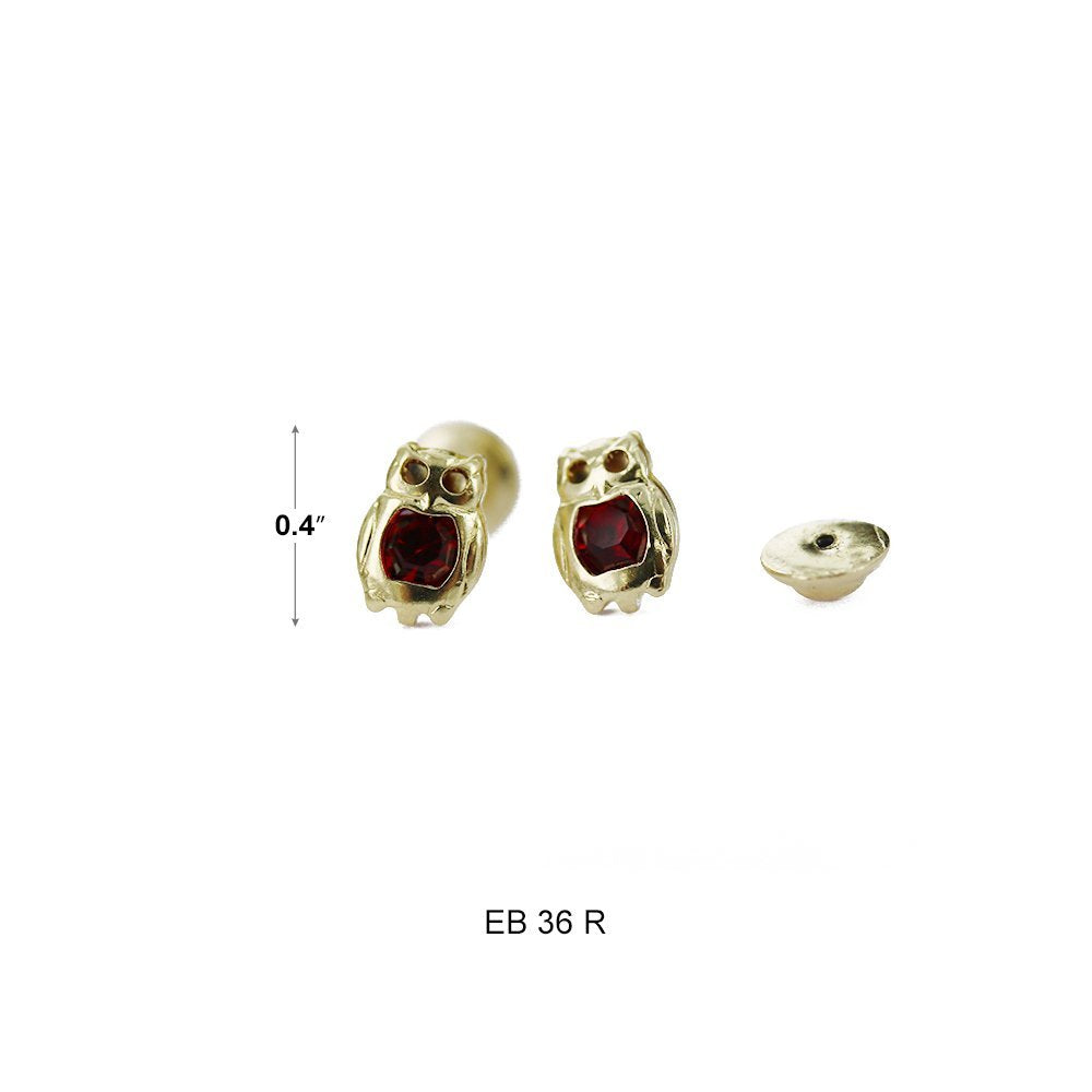 Owl Stud Earrings EB 36 R