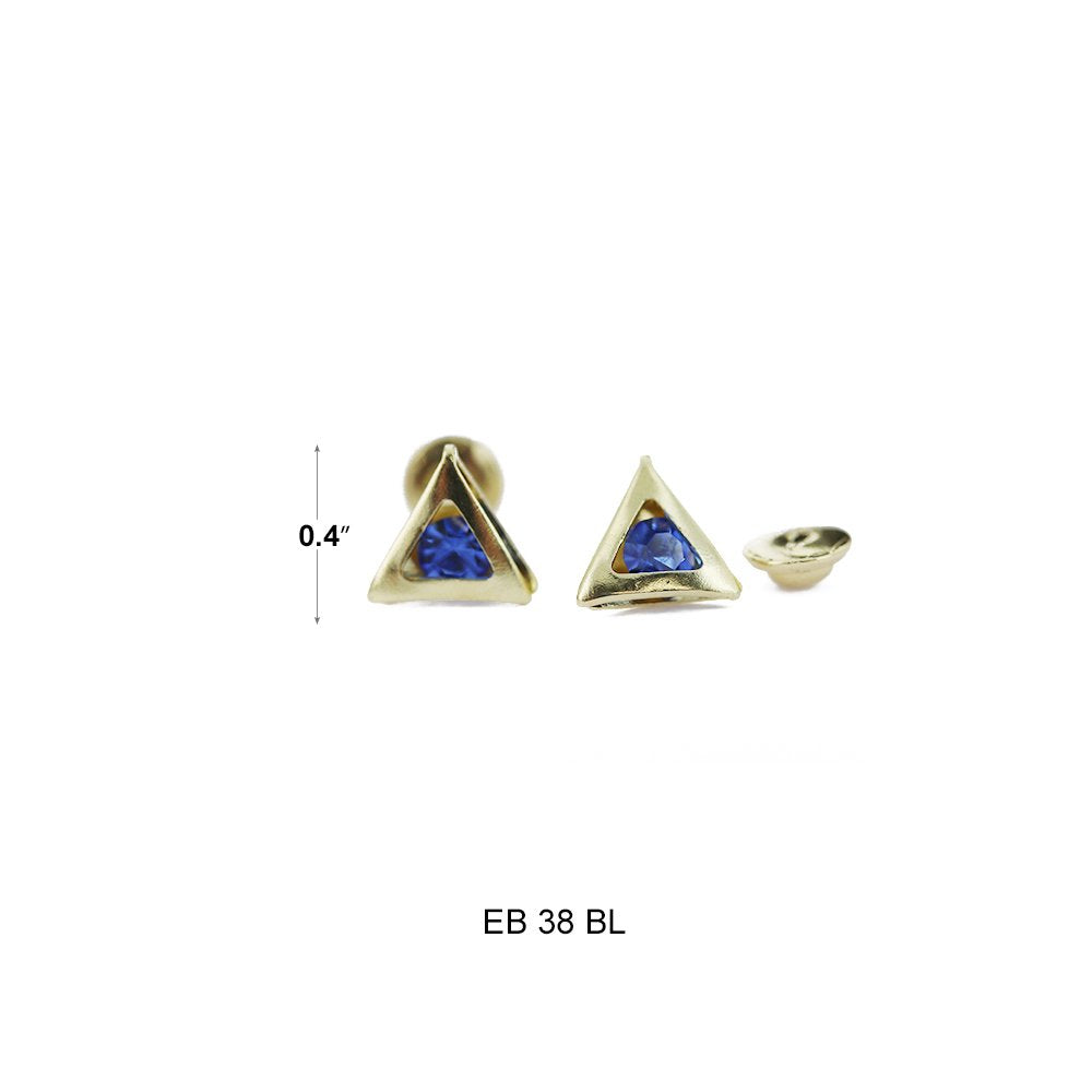 Triangle Stud Earrings EB 38 BL