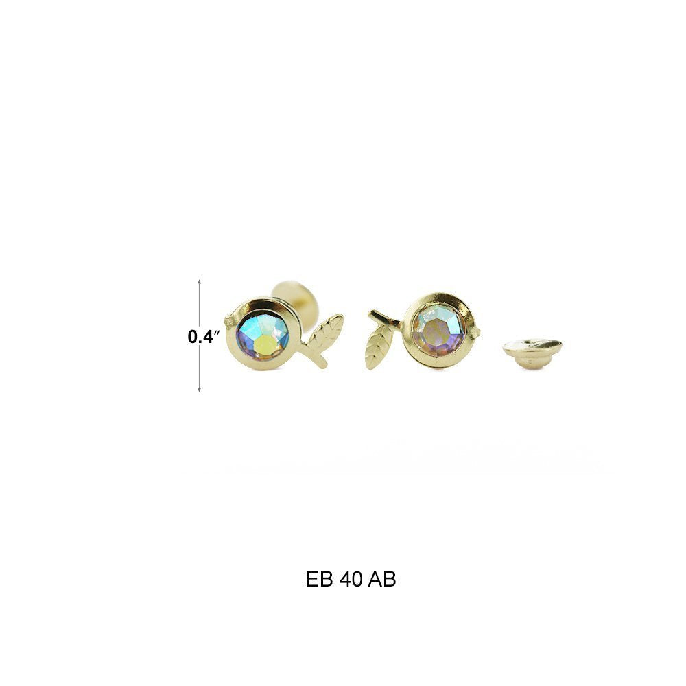 Pear Stud Earrings EB 40 AB