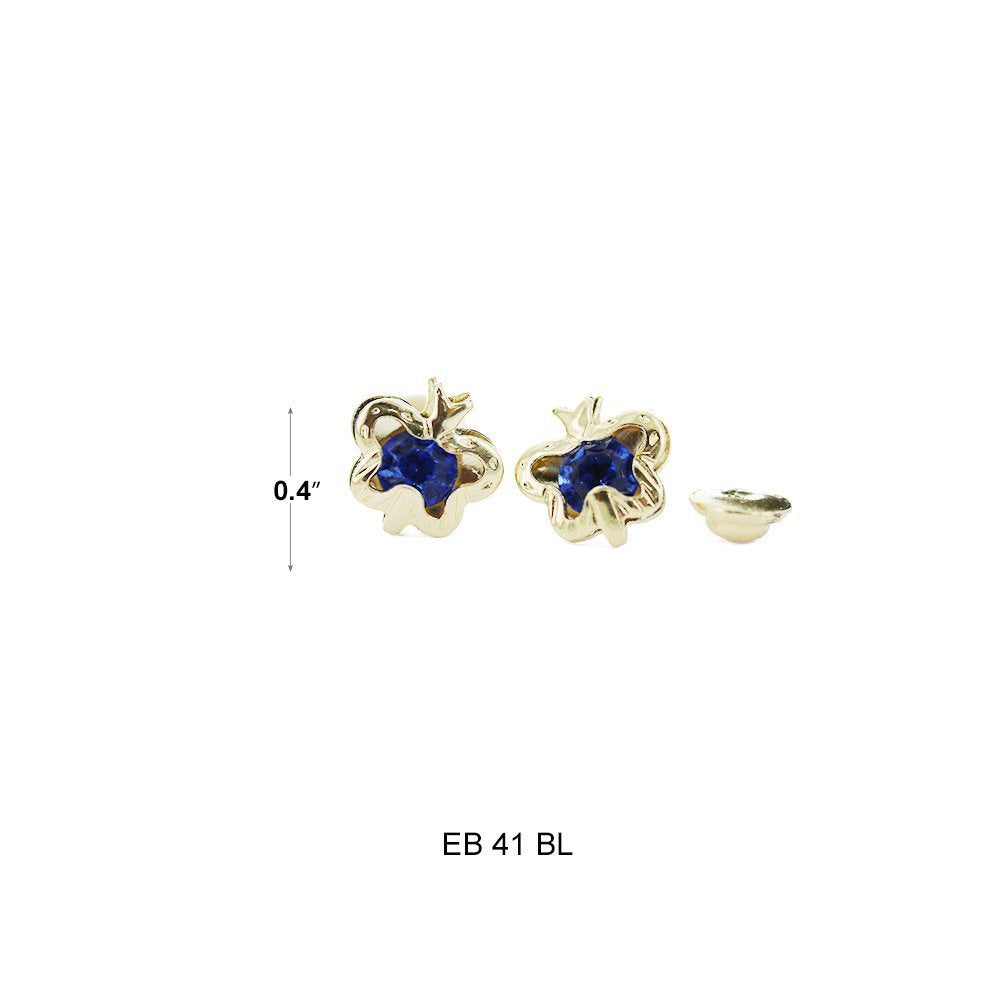 Butterfly Stud Earrings EB 41 BL