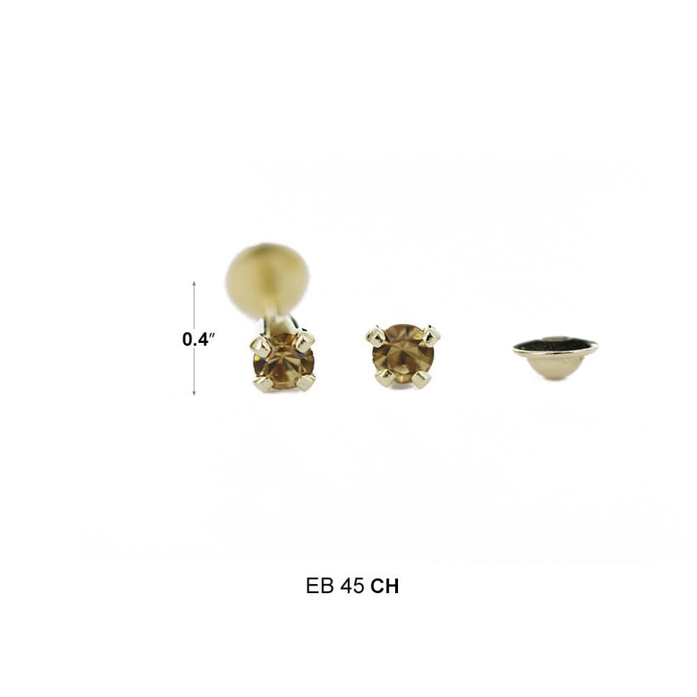 Round Stud Earrings EB 45 CH