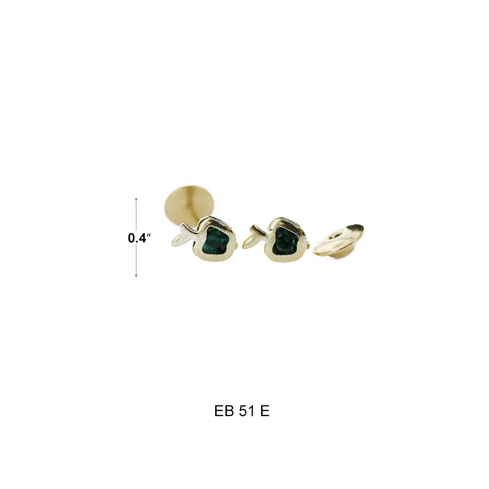 Pendientes Bolitas Manzana EB 51 E