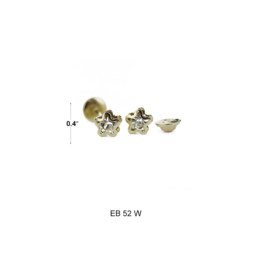 Pendientes Bolitas Estrella EB 52 W