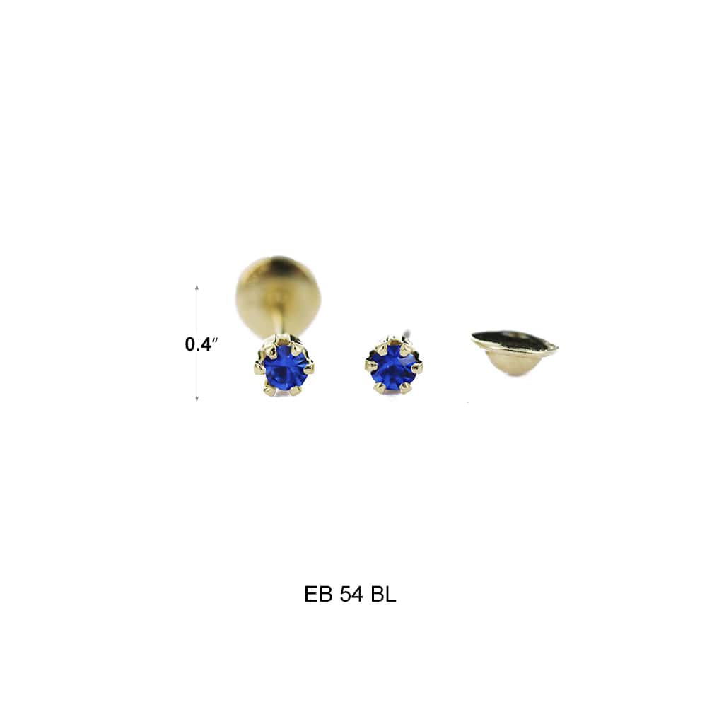 Round Stud Earrings EB 54 BL