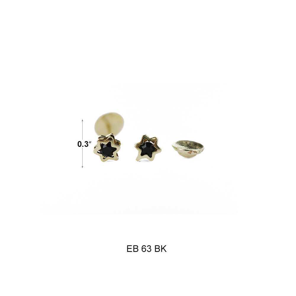 Pendientes Estrella EB 63 BK