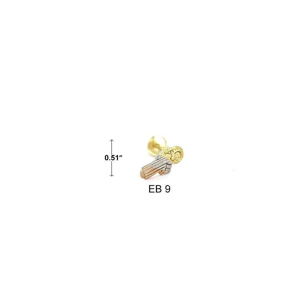 10 MM San Benito Screwback Earrings EB 9