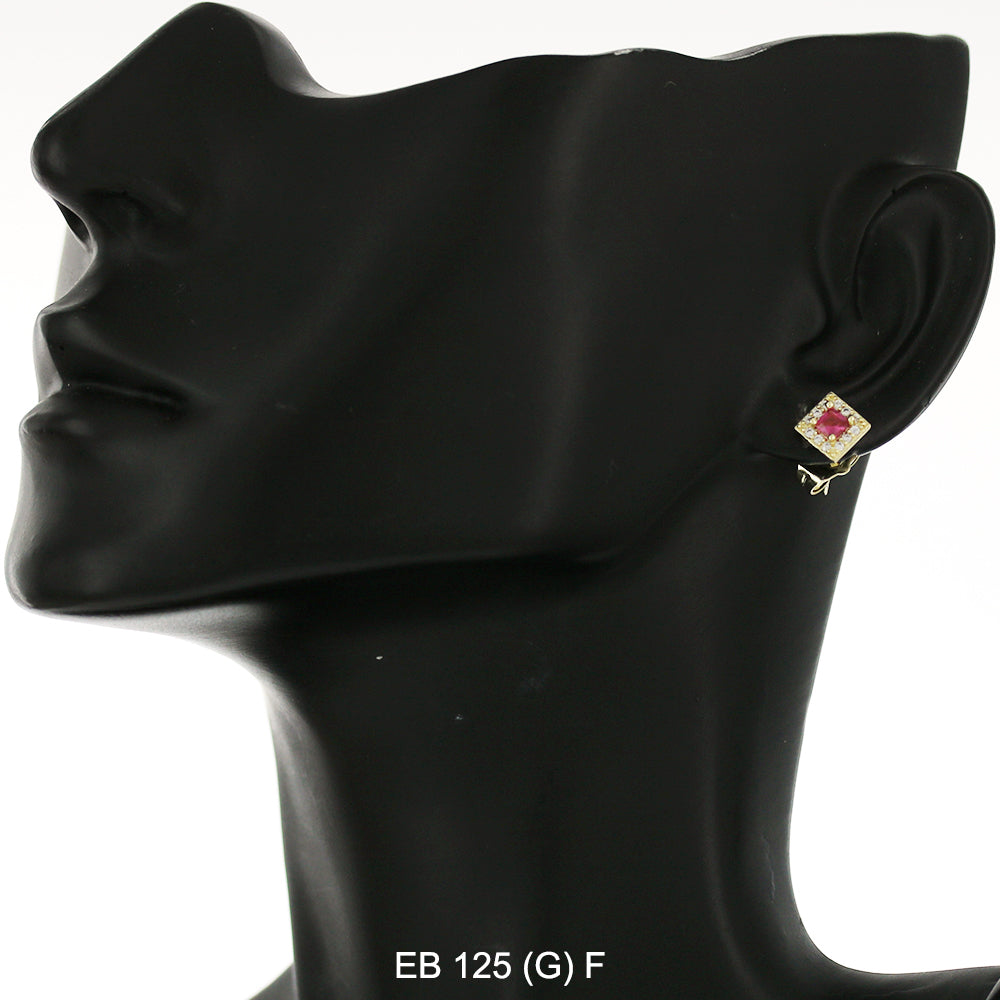 3 MM CZ Stud Earrings EB 125 (G) F