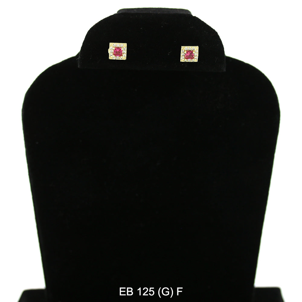 3 MM CZ Stud Earrings EB 125 (G) F