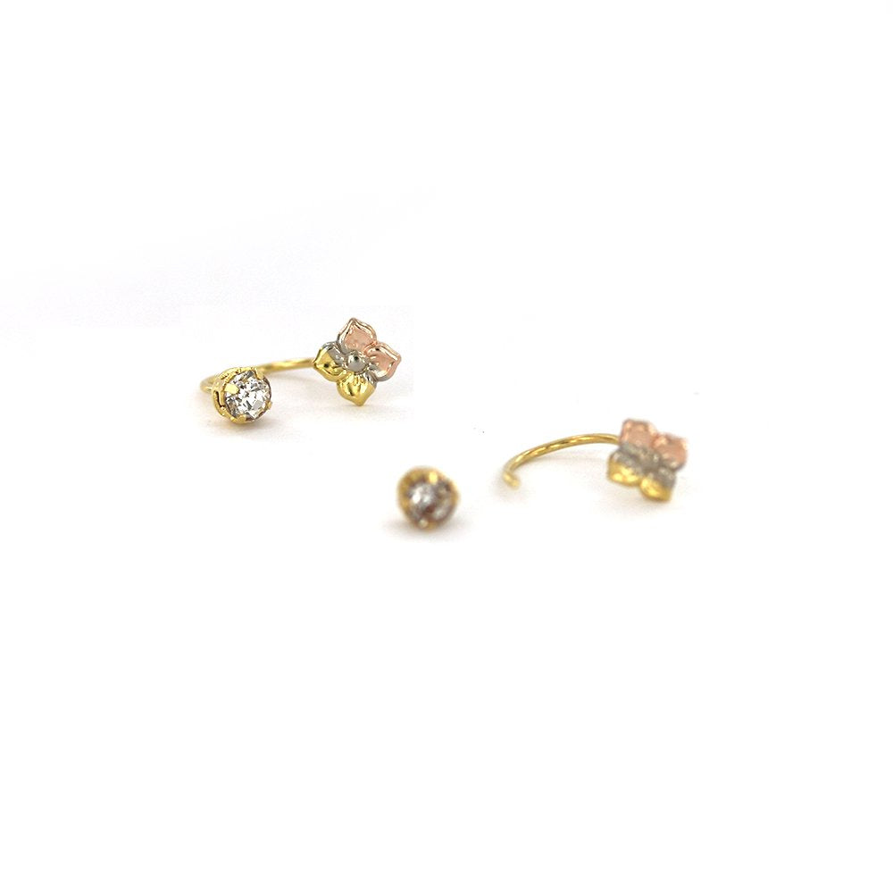 7 MM Flower Telephone Earrings ET 114