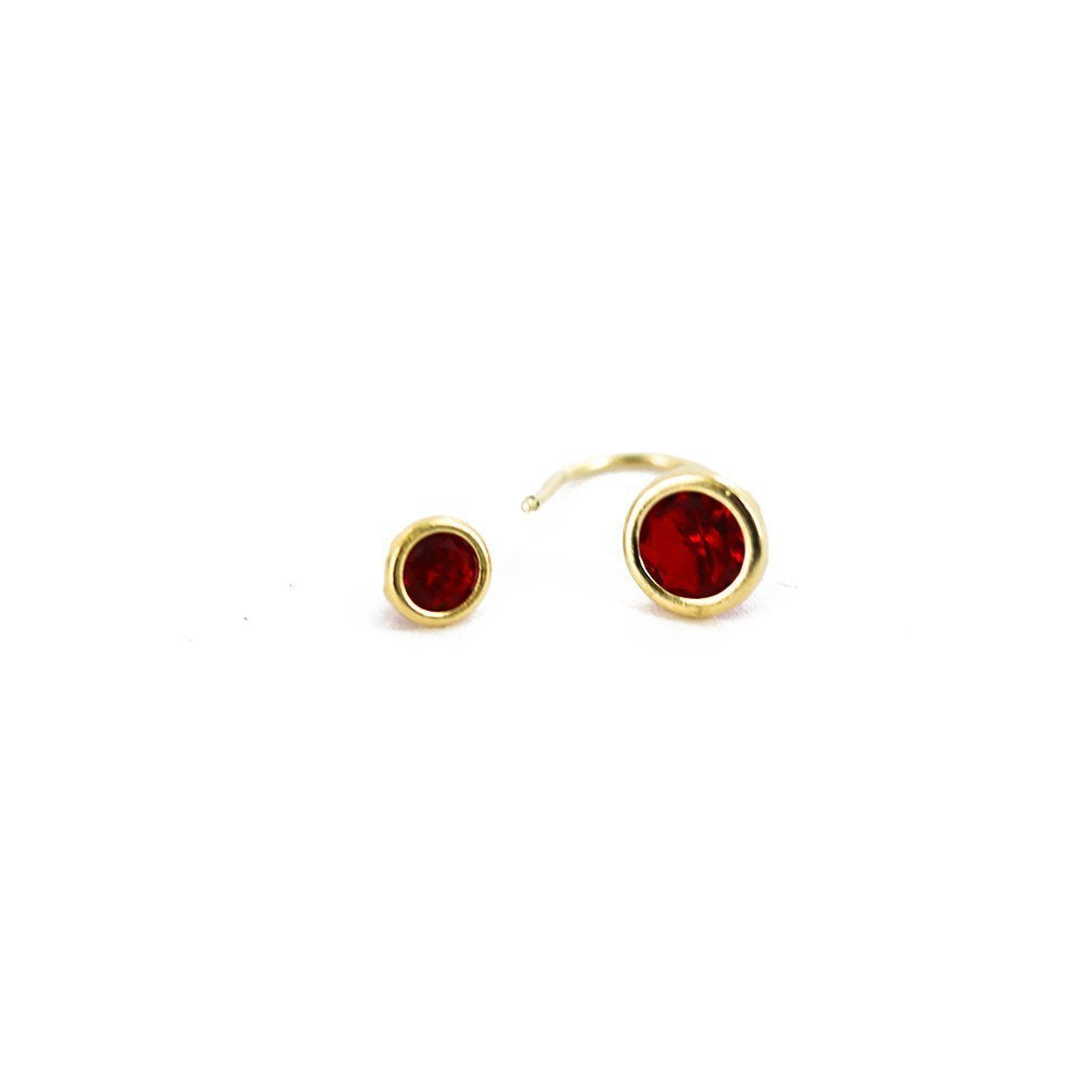 Birth Stone Telephone Earring ET 168 R