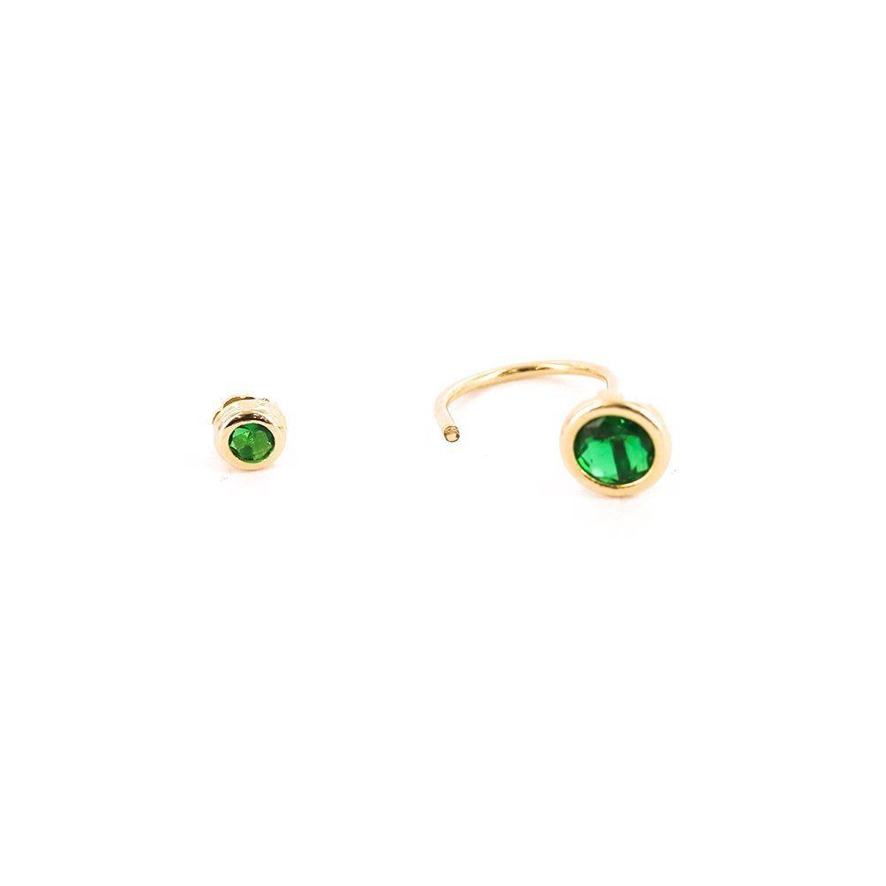 Birth Stone Telephone Earring ET 169 E