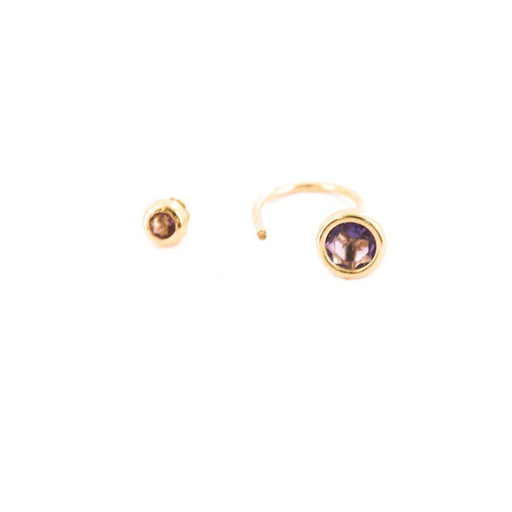 Birth Stone Telephone Earring ET 169 PR