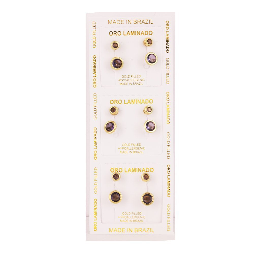 Birth Stone Telephone Earring ET 169 PR