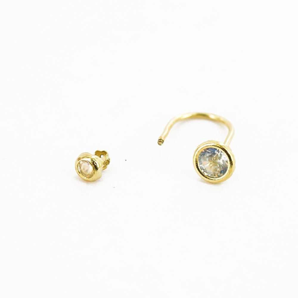 Birth Stone Telephone Earring ET 169 W