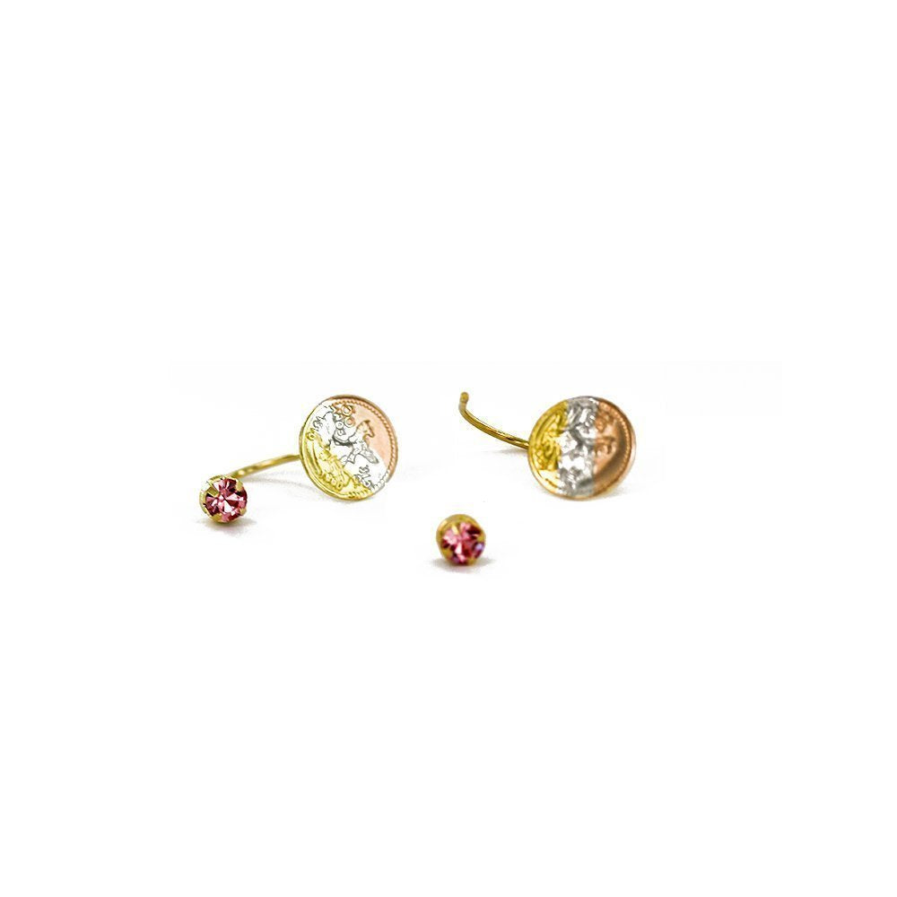 10 MM Centinario Telephone Earrings ET 18B