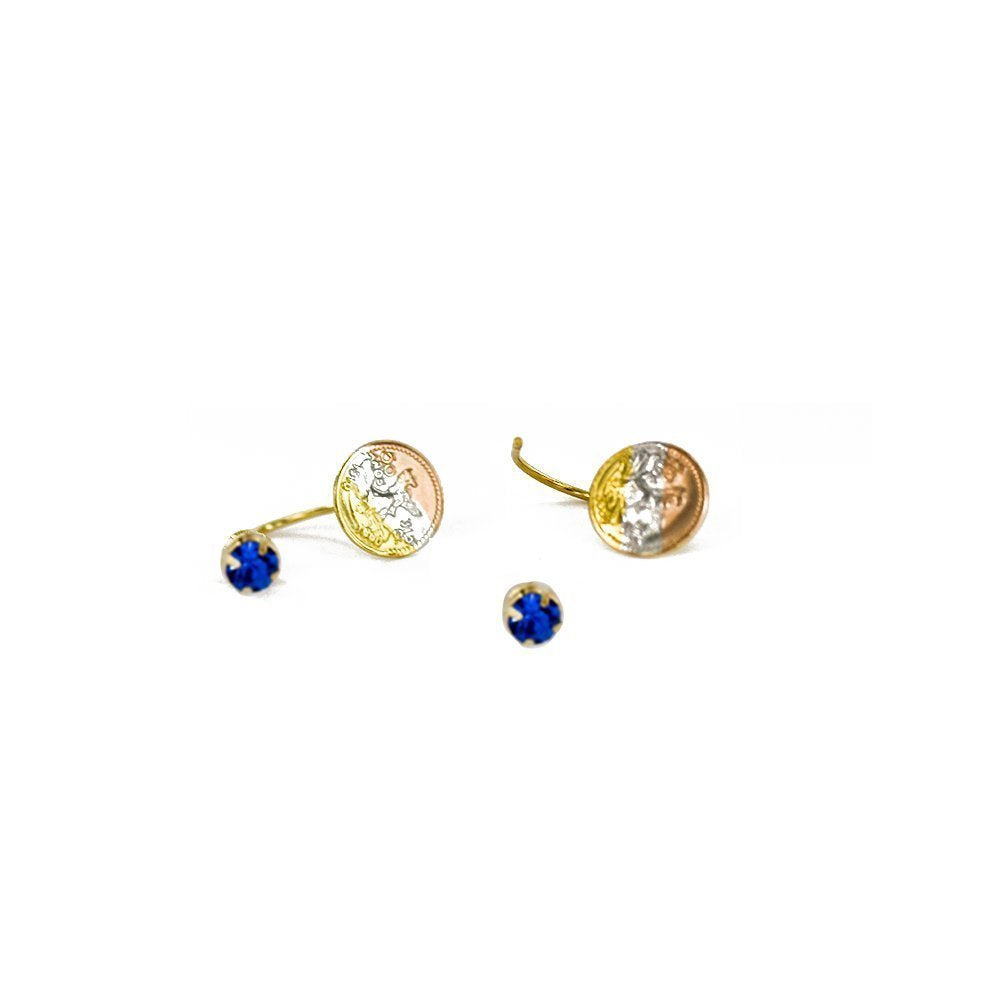 10 MM Centinario Telephone Earrings ET 18B