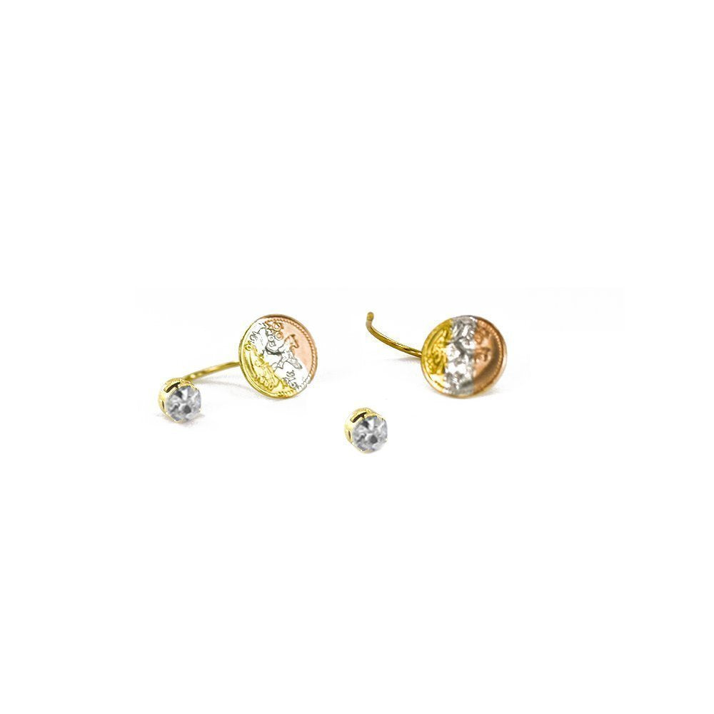 10 MM Centinario Telephone Earrings ET 18B