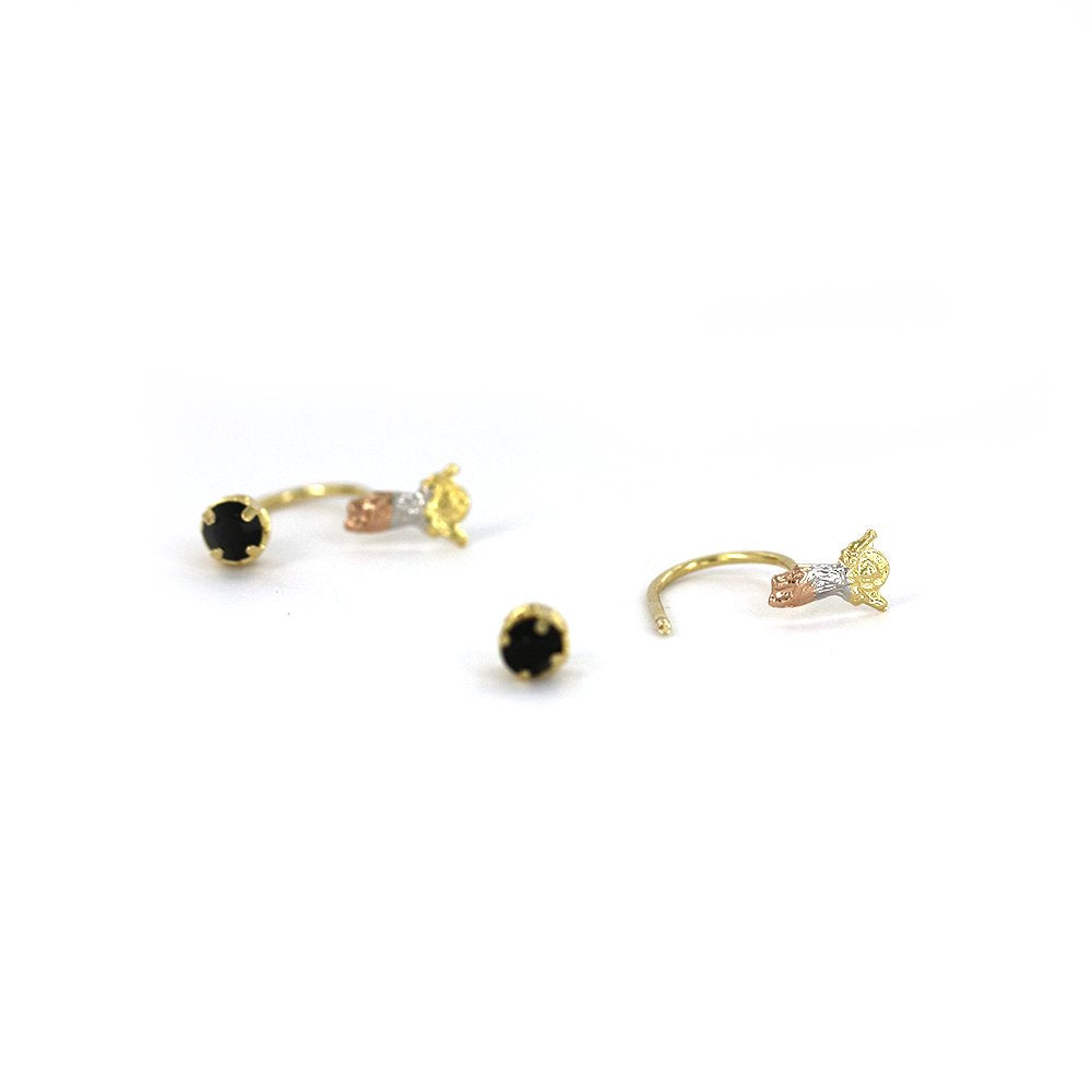 8 MM Divini Nino Telephone Earrings ET 5A