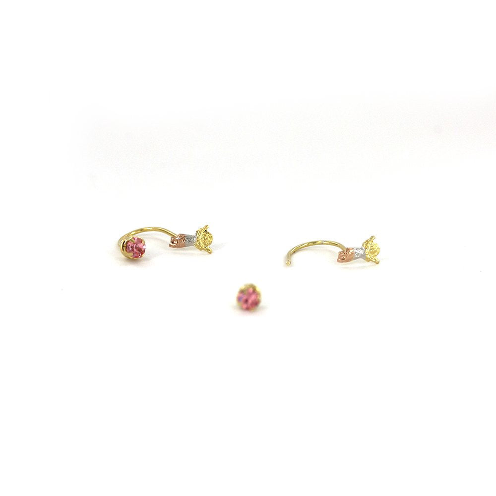 8 MM Divini Nino Telephone Earrings ET 5B