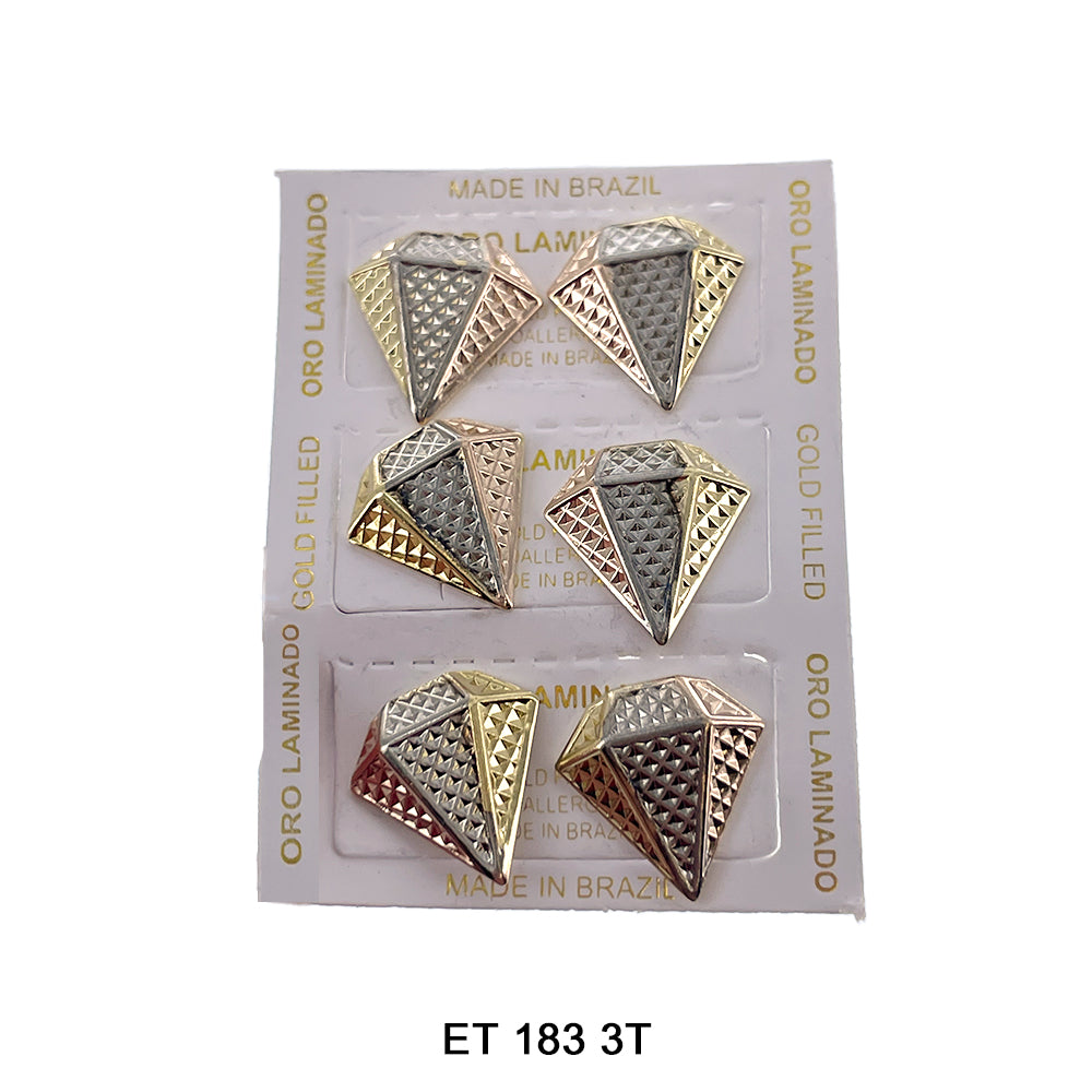 Diamond Stud Earrings ET 183 3T