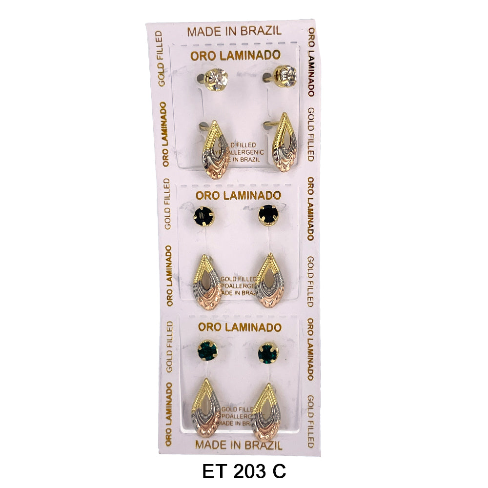 Eye Drop Telephone Earrings ET 203 C