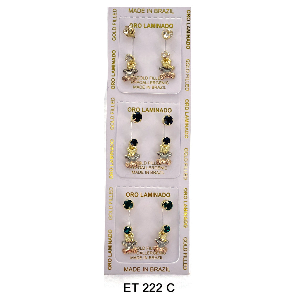 Teddy Telephone Earrings ET 222 C