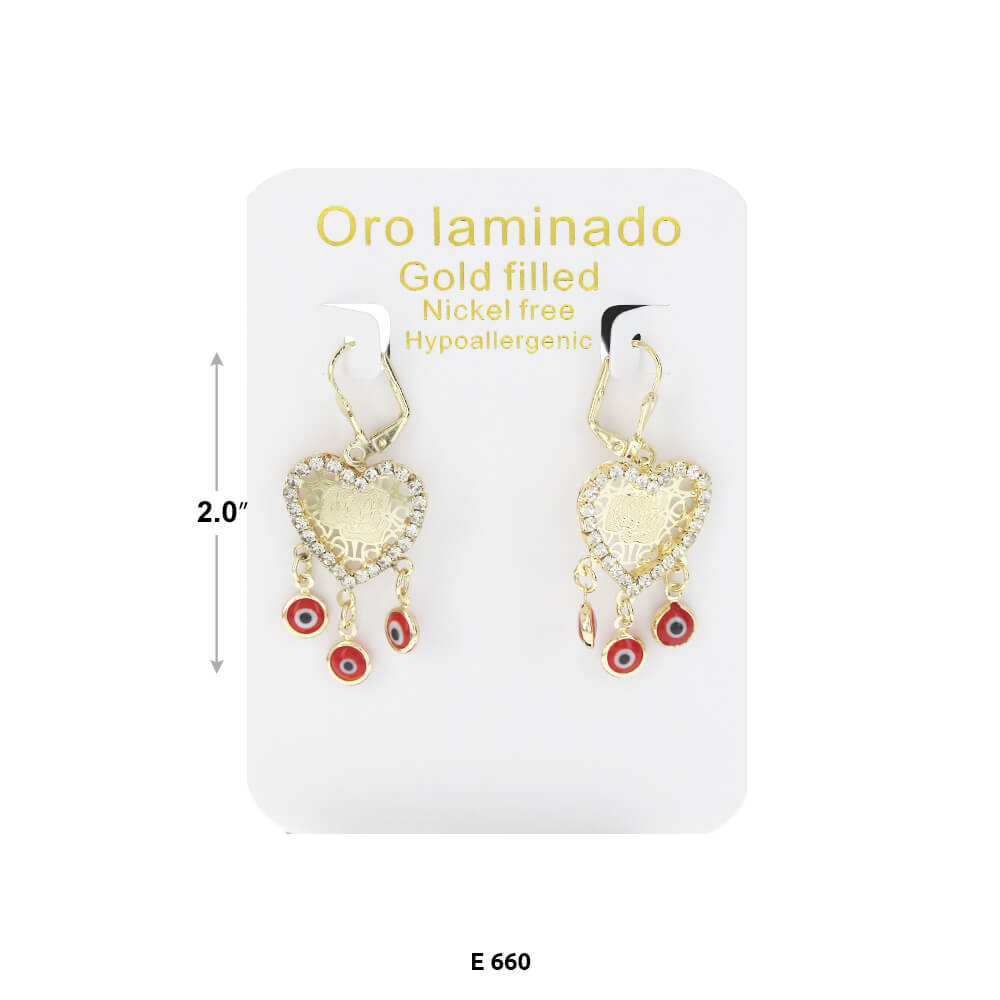 Evil Eye Hanging Earrings E 660