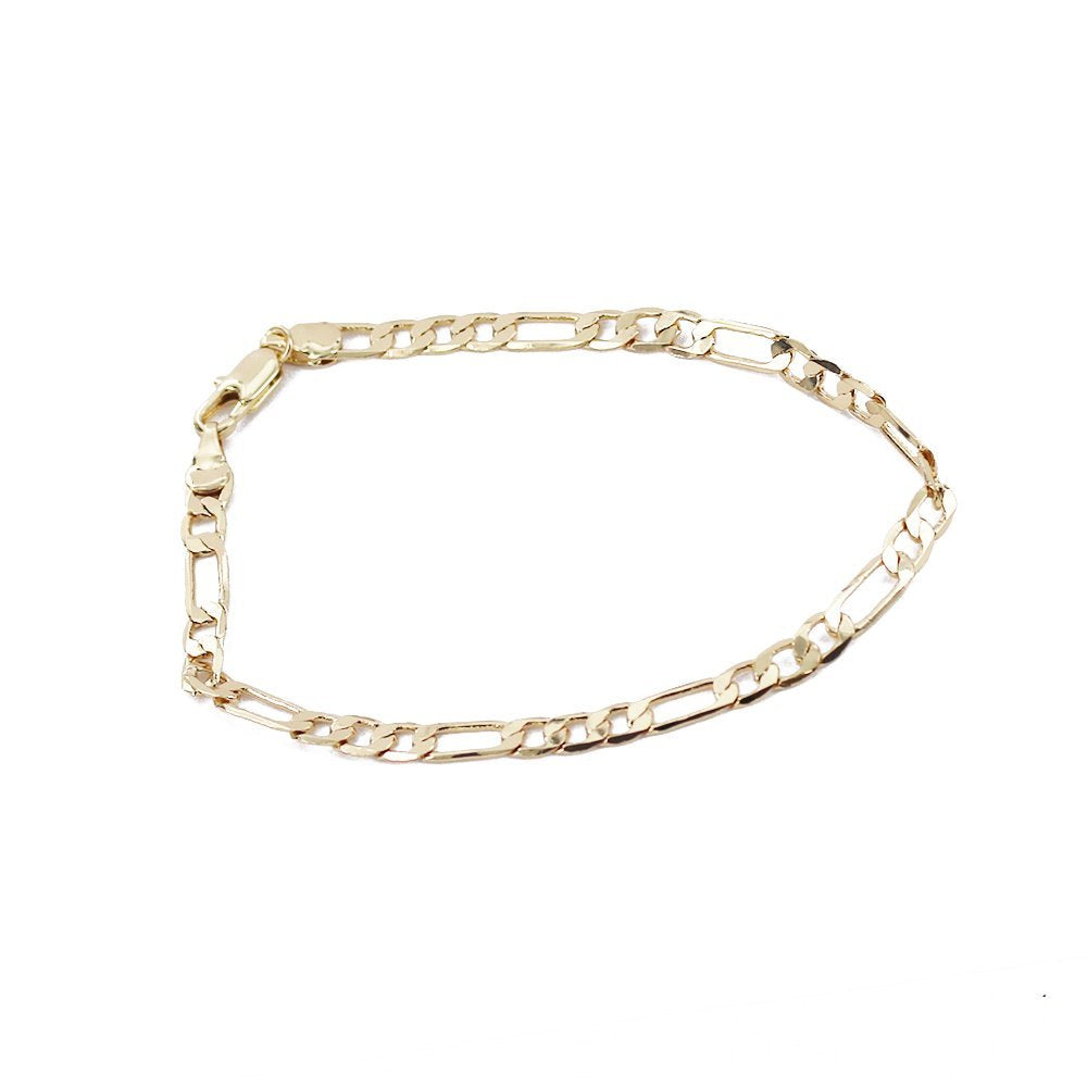 4.5 MM Figaro Bracelet FG45G 8"