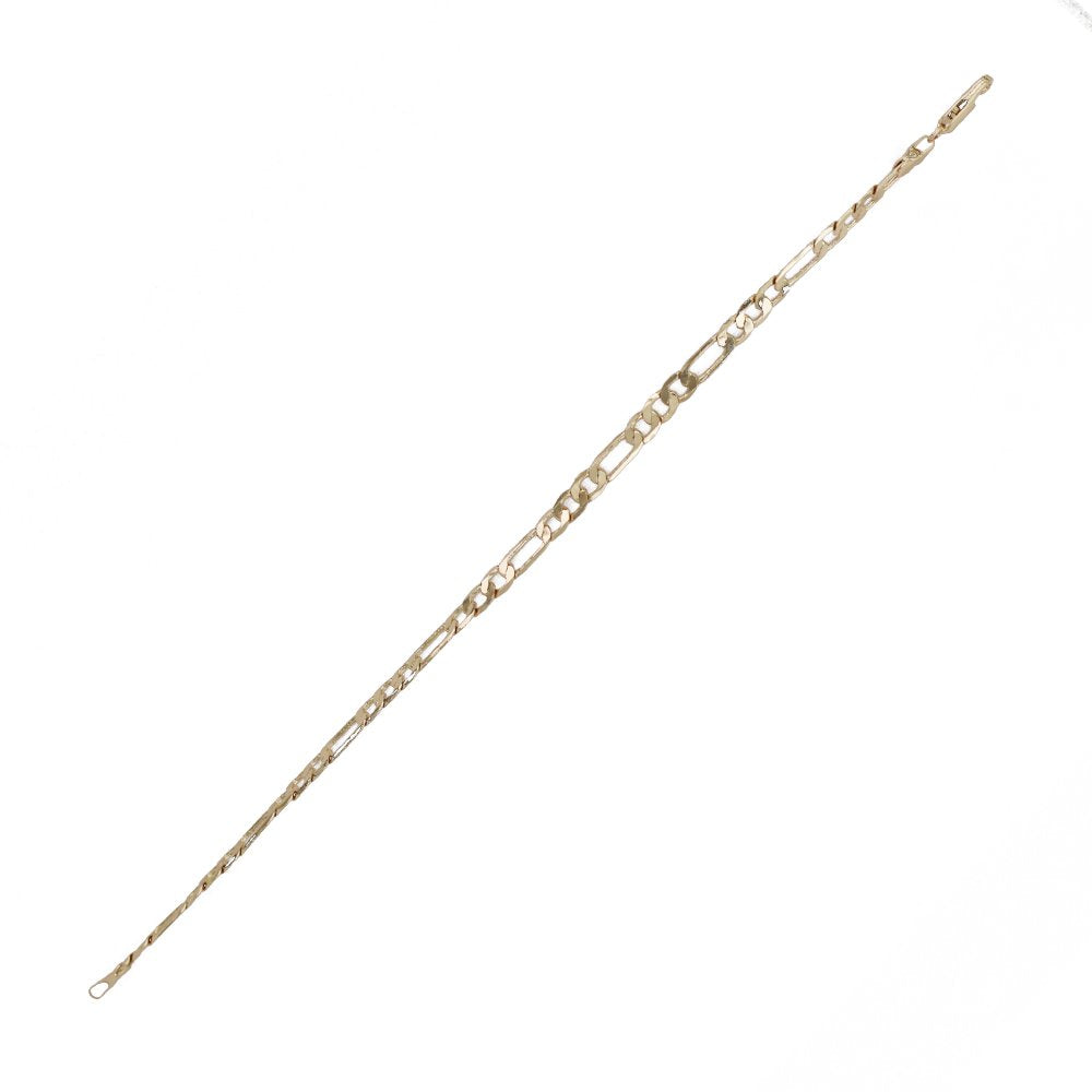 4.5 MM Figaro Bracelet FG45G 8"