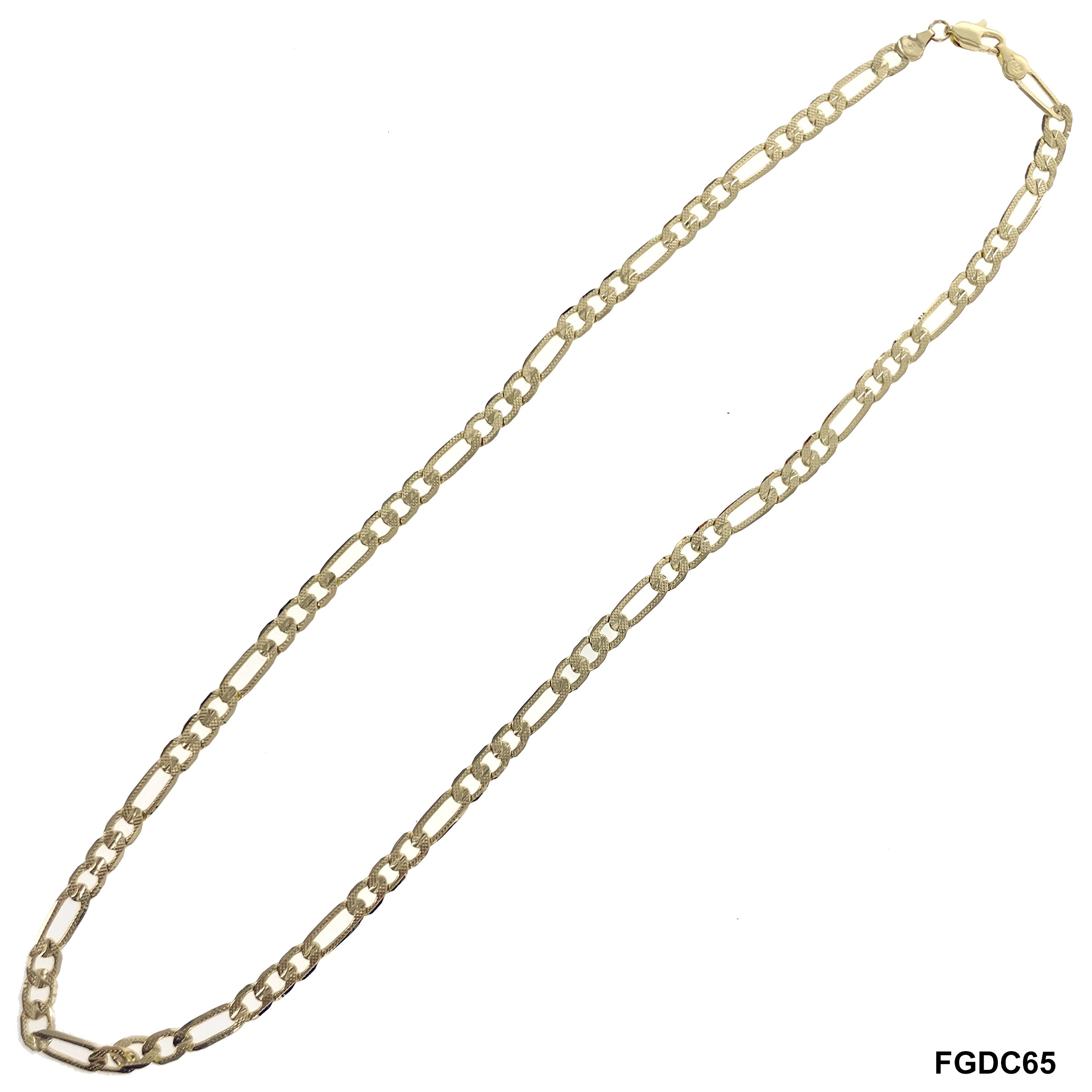 6.5 MM Diamond Cut Figaro Chain FGDC65