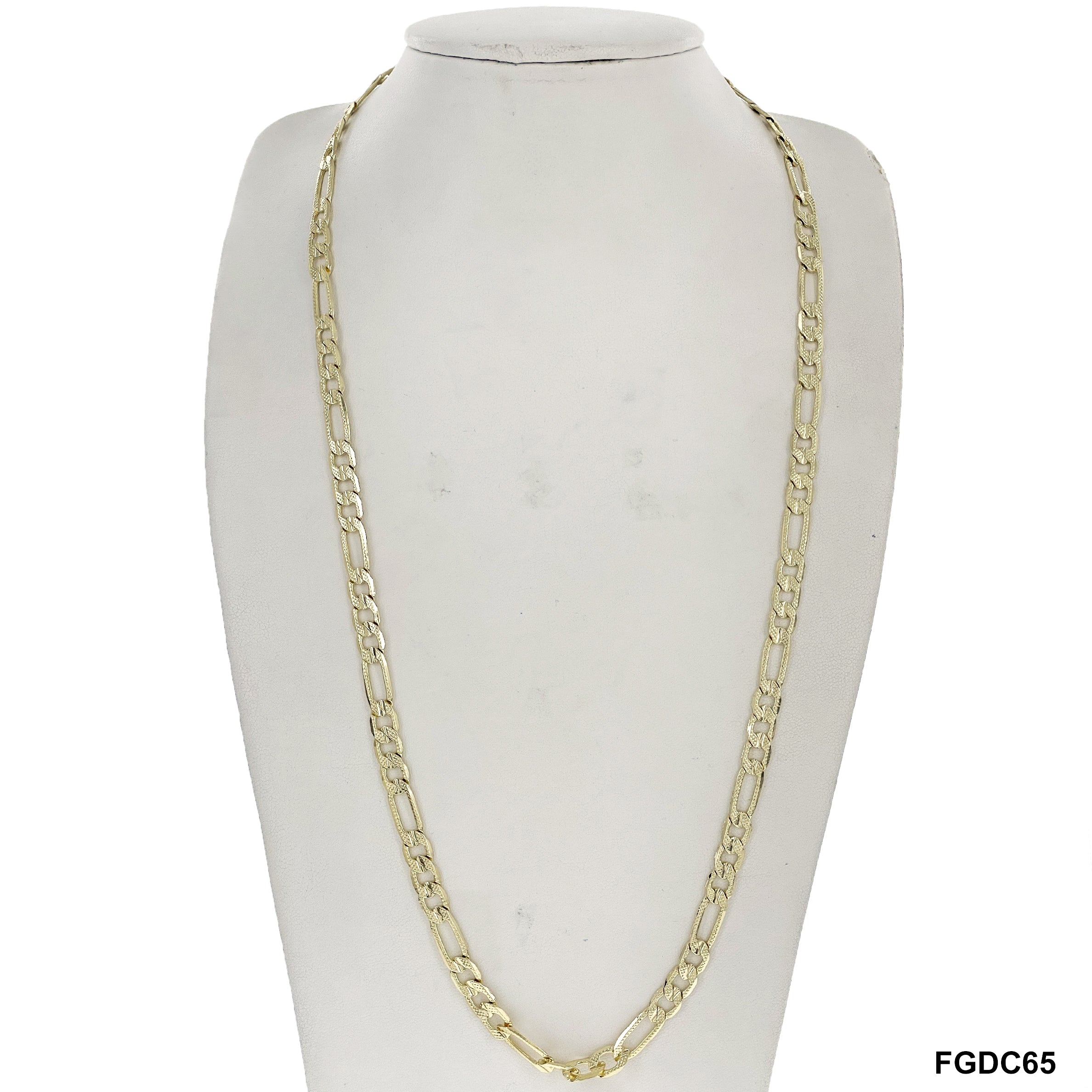 6.5 MM Diamond Cut Figaro Chain FGDC65