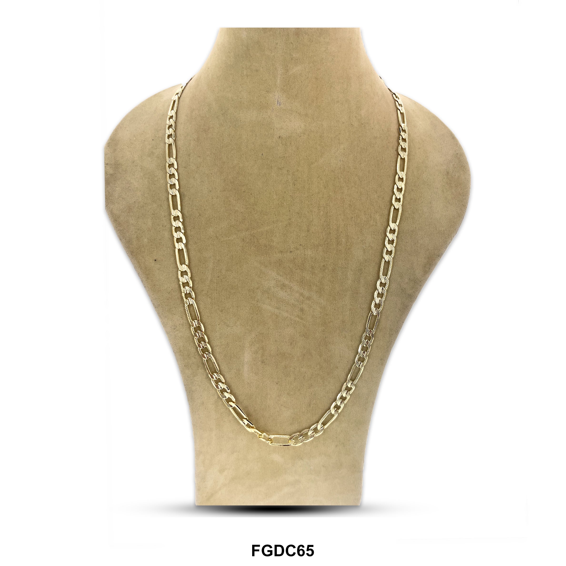 6.5 MM Diamond Cut Figaro Chain FGDC65