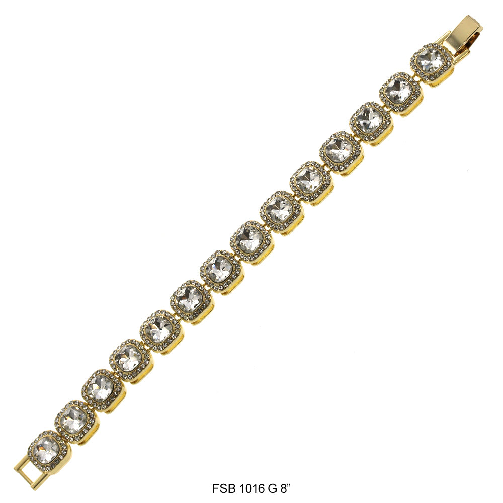 Hip Hop Bracelet FSB 1016 G 8"