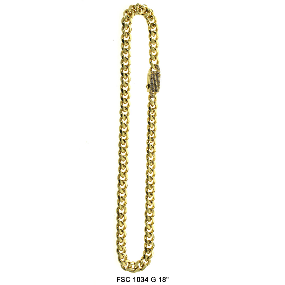 9 MM Cuban Chain FSC 1034 G 18"