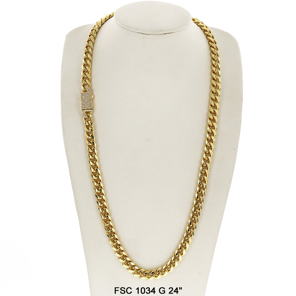 9 MM Cuban Chain FSC 1034 G 24"