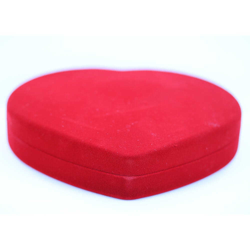 Red Heart Velvet Jewelry Gift Boxes GB 006