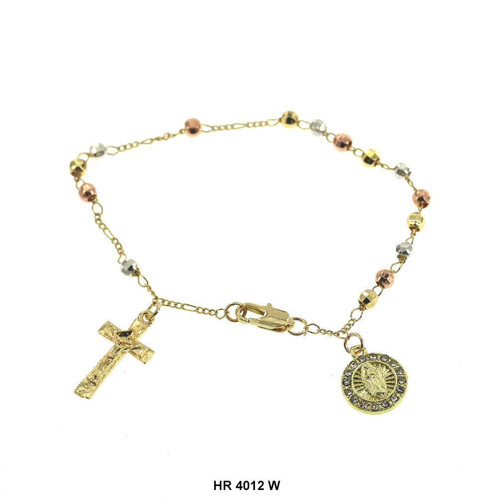 4 MM Guadalupe Hand Rosary HR 4012 W