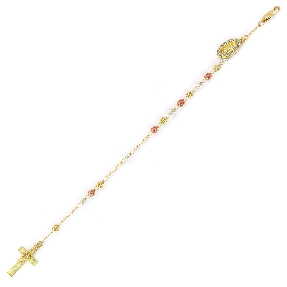 4 MM Guadalupe Hand Rosary HR 4016 W