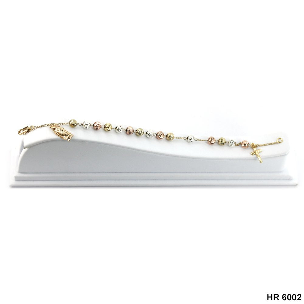 6 MM Diamond Cut Beads Hand Rosary HR 6002