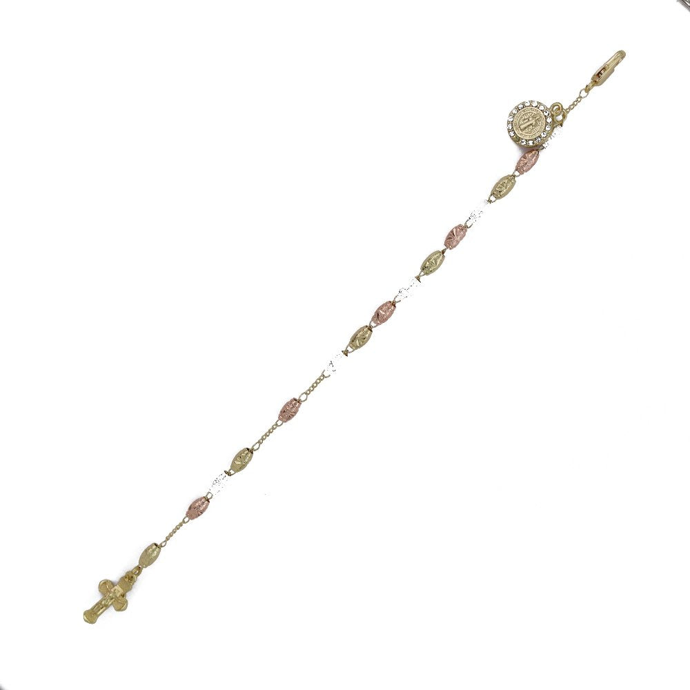 6 MM Rice Beads San Benito Hand Rosary HR 6017 W