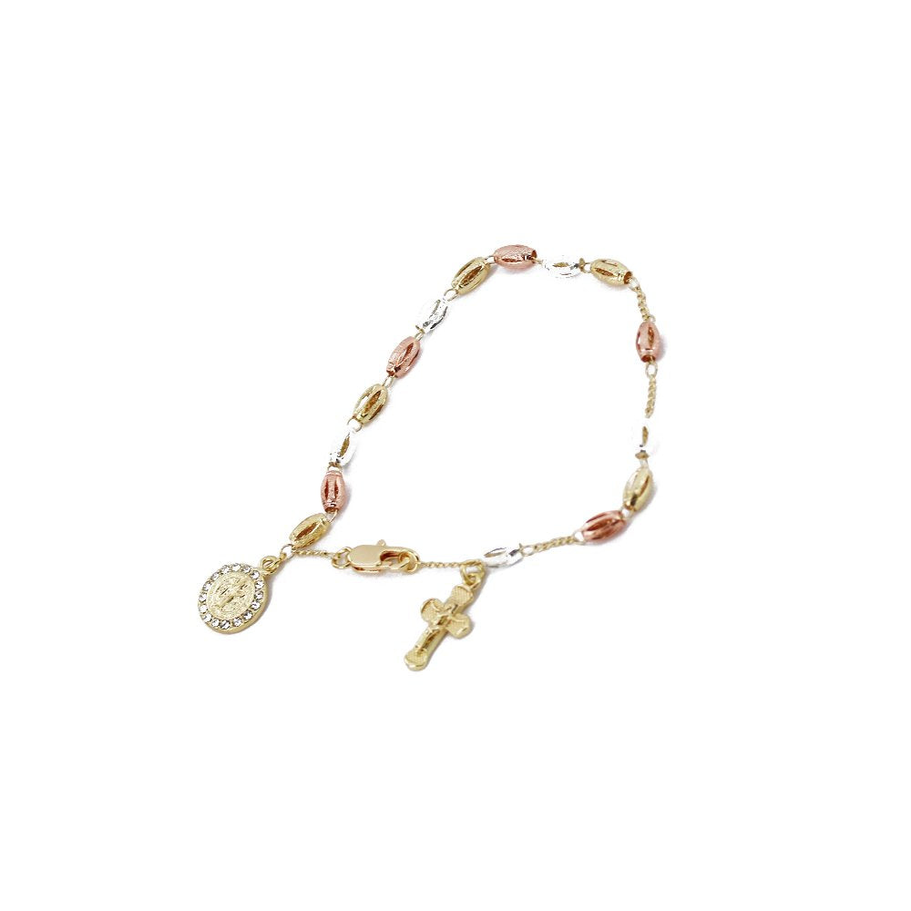 6 MM Rice Beads Hand Rosary San Benito HR 6021 W