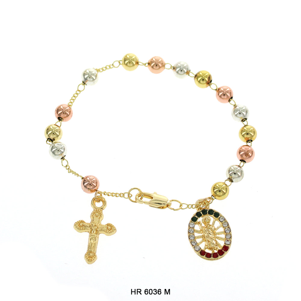 6 MM Hand Rosary San Judas HR 6036 M