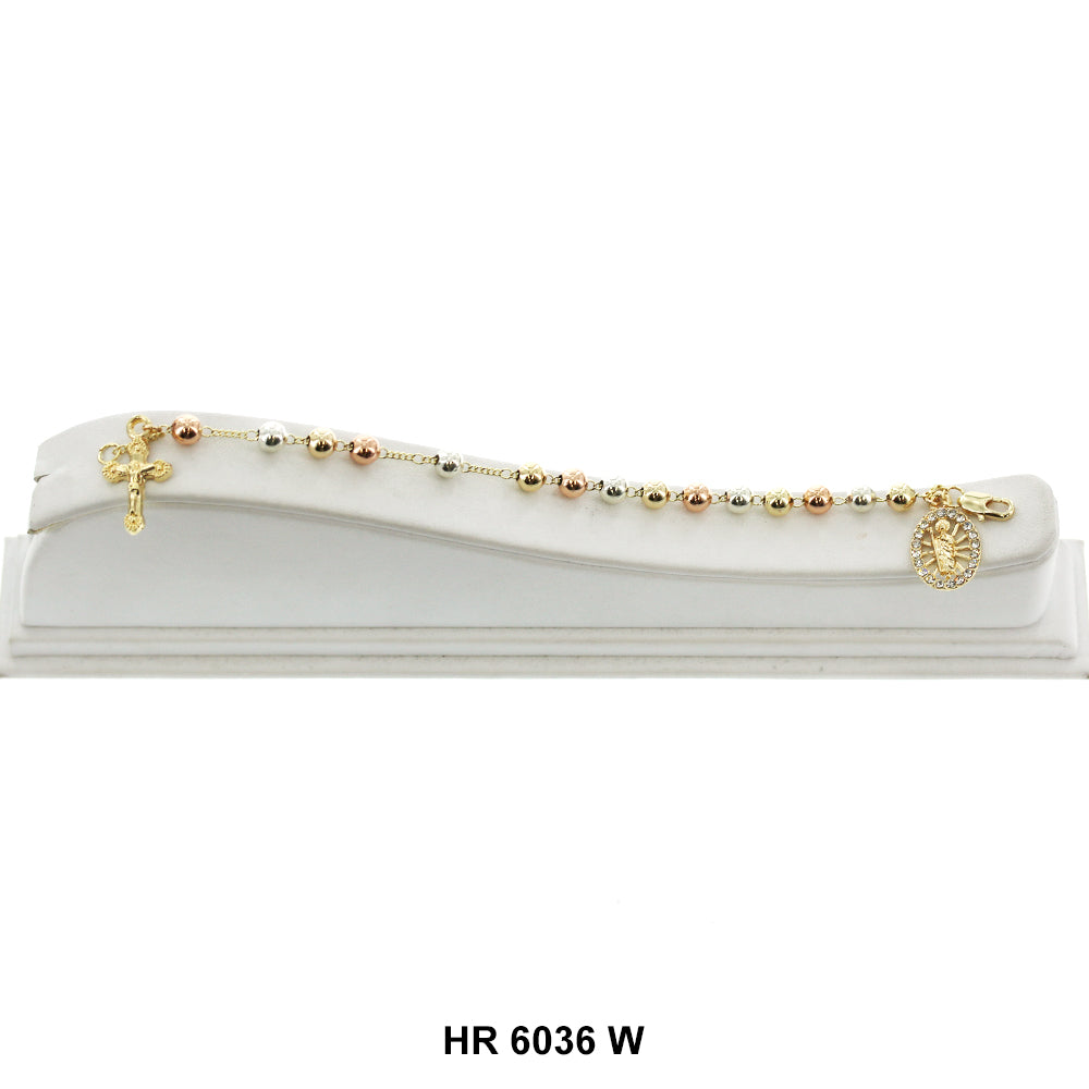 6 MM Hand Rosary San Judas HR 6036 W