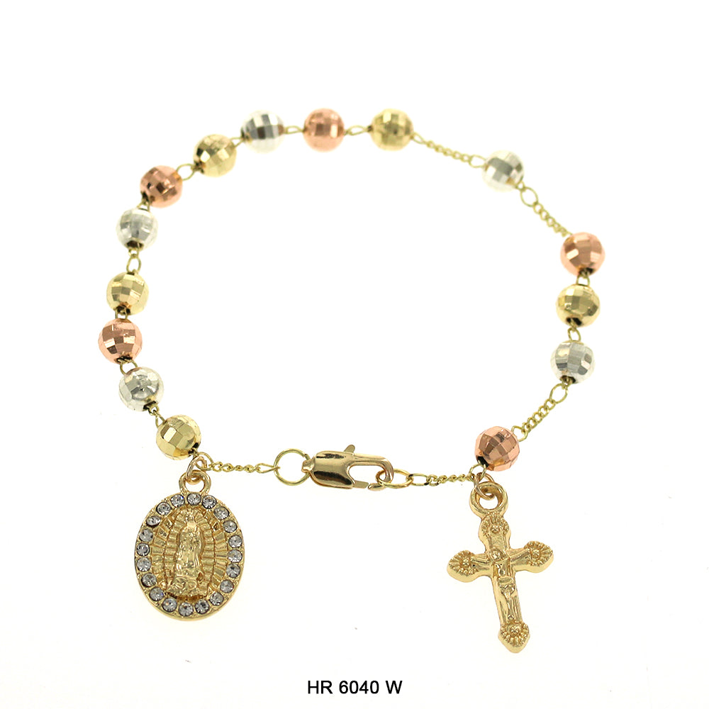 6 MM Hand Rosary Guadalupe HR 6040 W